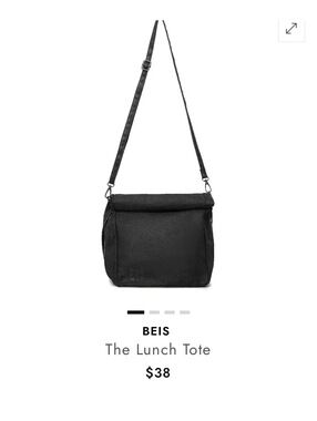 BEIS The Lunch Tote Black Shoulder Bag calpak loveshack fancy